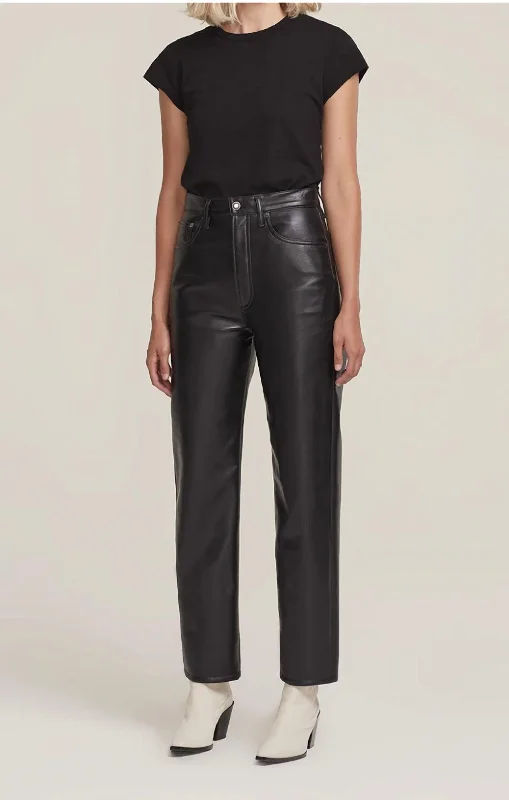 Plus Size Women's Stretch Cotton Tight Trousers in Navy for Comfortable Everyday WearRecycled Leather 90's Pinch Waist Jean In Detox