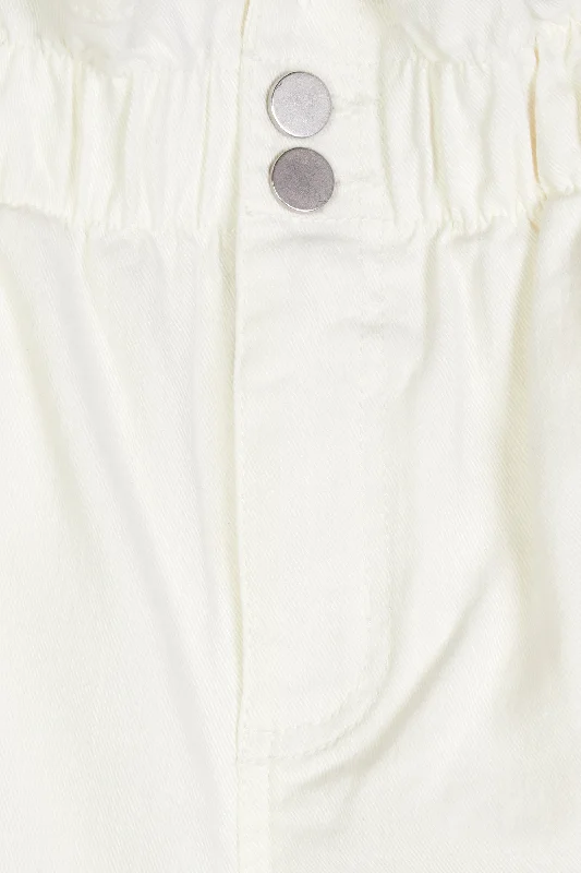 lightweight women cardigan for spring and fallTWILL PAPERBAG SHORT