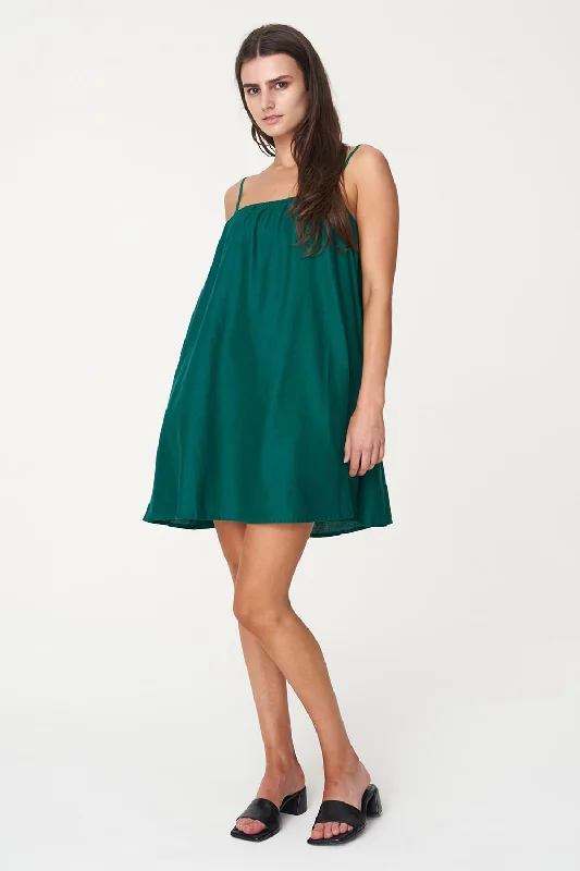 Shift Women Dress with a Simple and Classic Design for Everyday WearLinin Jewel Green Mini Sundress