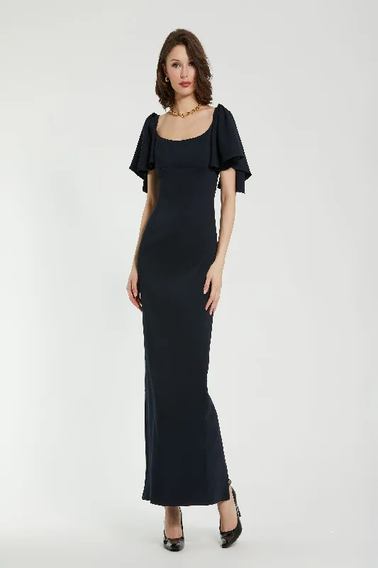 Long - Sleeve Women Dress in Velvet for a Luxurious Winter Look Long - Sleeve Women Dress in Velvet for a Luxurious Winter Look Mac Duggal 20962